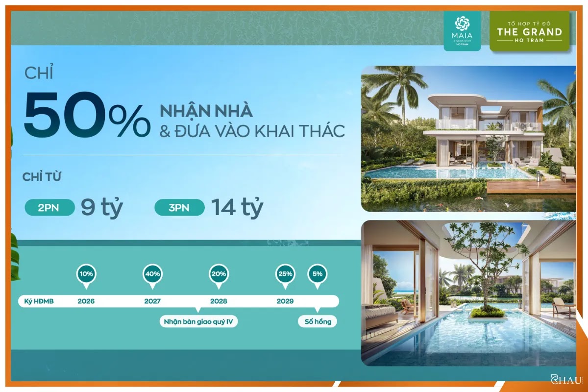 Giá Biệt Thự Seaforest Villa Maia Resort Hồ Tràm