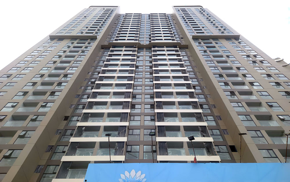 Toàn cảnh thực tế tiến độ 4 tháp căn hộ Vũng Tàu Pearl cất nóc