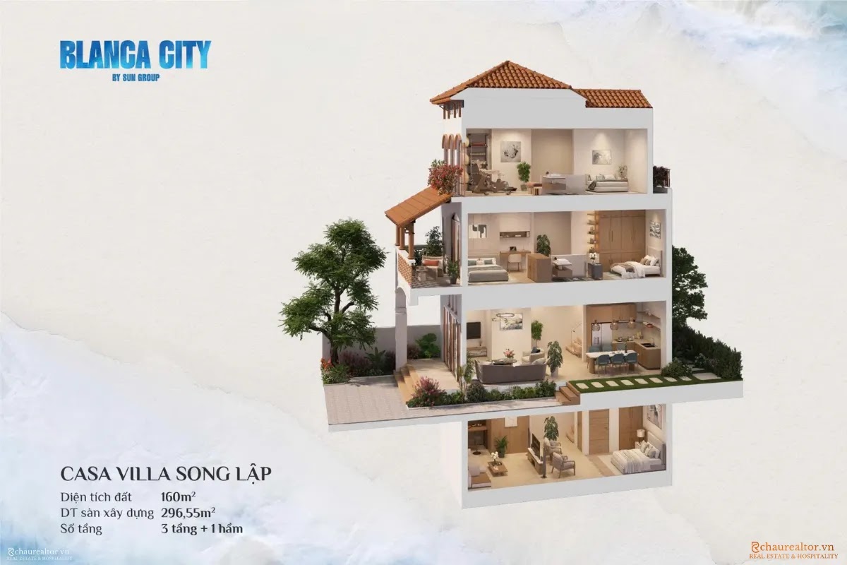 Biệt Thự Song Lập Casa Villa Mặt Tiền 10m