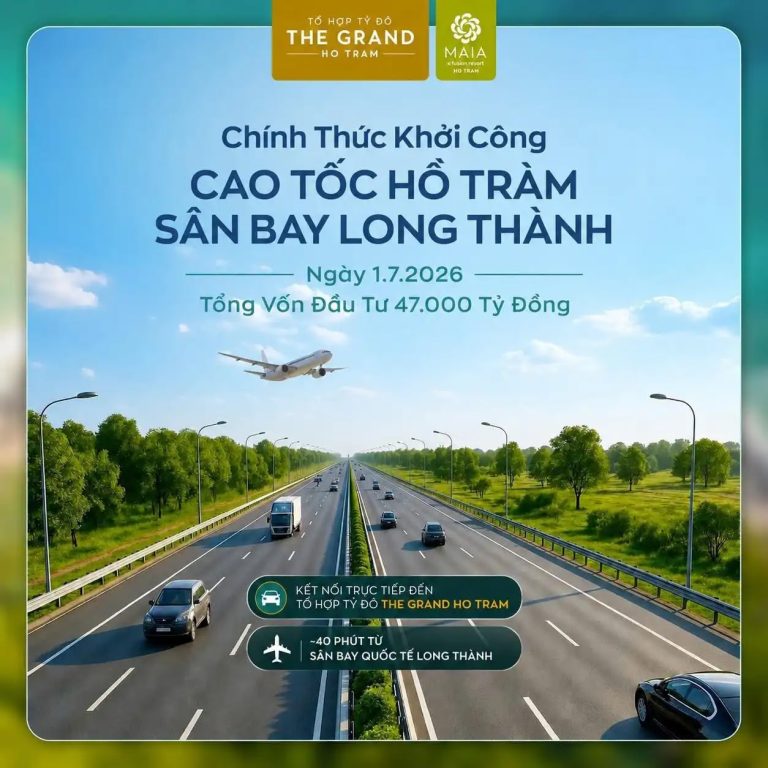 Toàn Cảnh Thị Trường Bất Động Sản Hồ Tràm 2026: Đón Đầu Chu Kỳ Bứt Phá Hạ Tầng