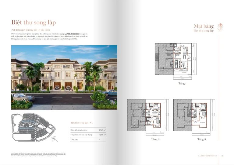 Biệt Thự Song Lập La Vida Residences Vũng Tàu: Mặt Bằng Layout & Giỏ Hàng 111 Căn Compound